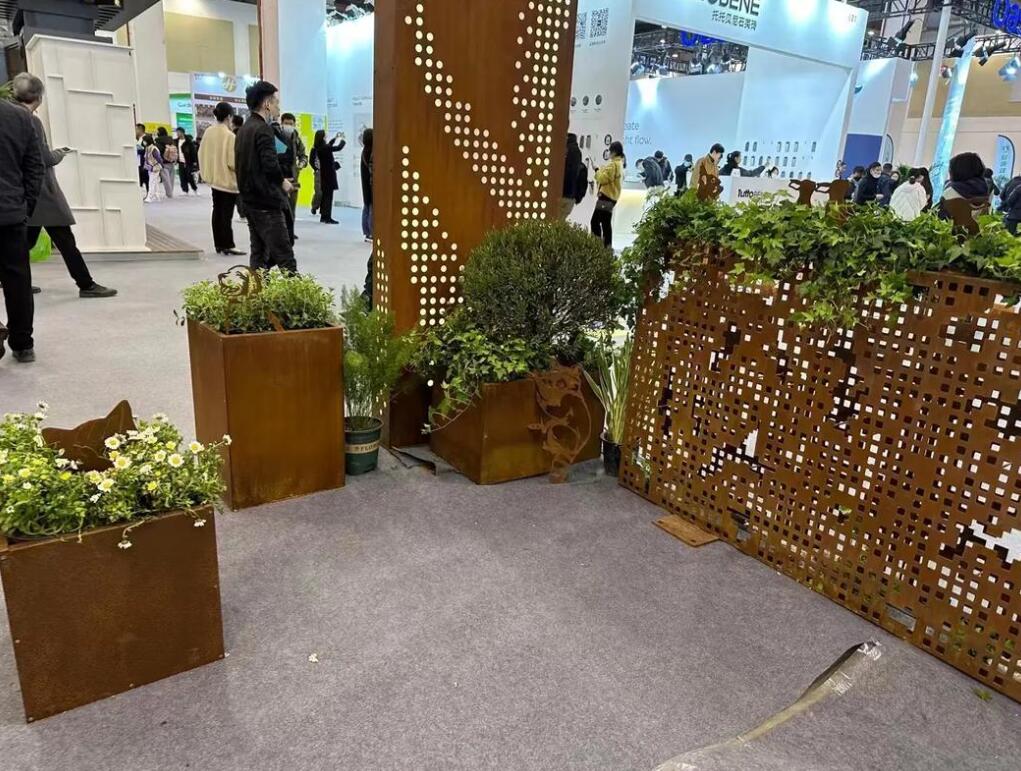 察雅耐候钢花箱